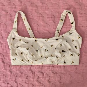 NWT Parade Soft Scoop Bralette with Bee Print Size 1+